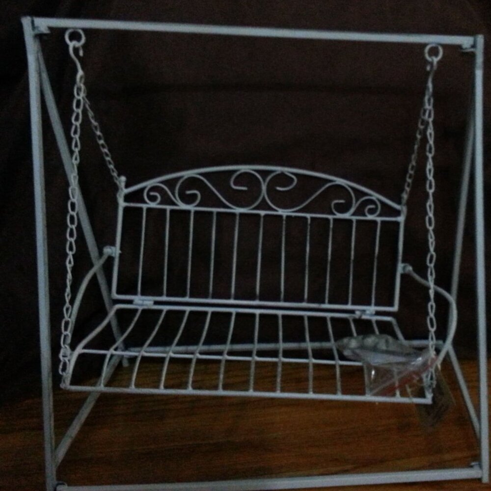 VTG Metal Doll Swing By HANNA'S Handiwork Collection gift to children/Home Decor
